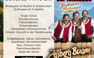 Mittagsbuffet mit den Buam aus dem Zillertal!