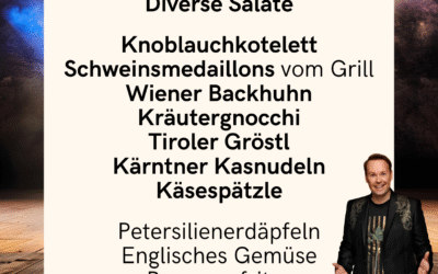 Österreichisches Buffet vor dem Konzert von Oliver Haidt